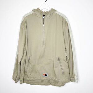NIKE Men's Khaki Canvas 1/4 Zip Jacket 